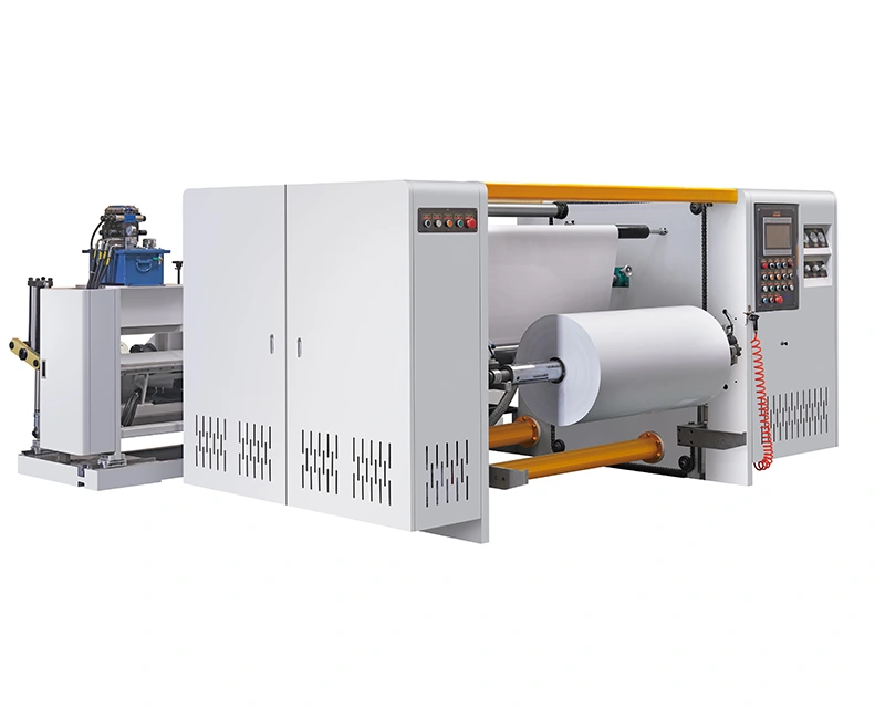 Datoriserad skär- och återspolningsmaskin