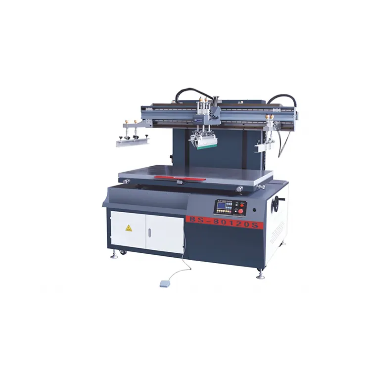 Mikrodatorstyrd Flat Lift Screen Printing Machine